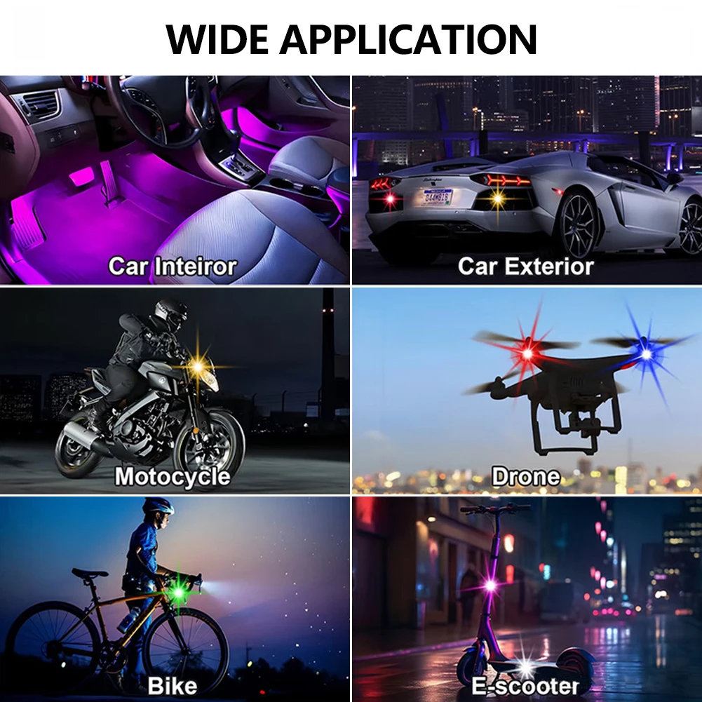 1-8 Buah Lampu Peringatan Dron - Drone Strobe Light ulasan dan harga
